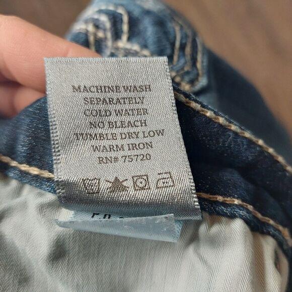 BKE Denim Aiden Bootleg Distressed Blue Jeans Men's Size 29/R - Picture 14 of 15